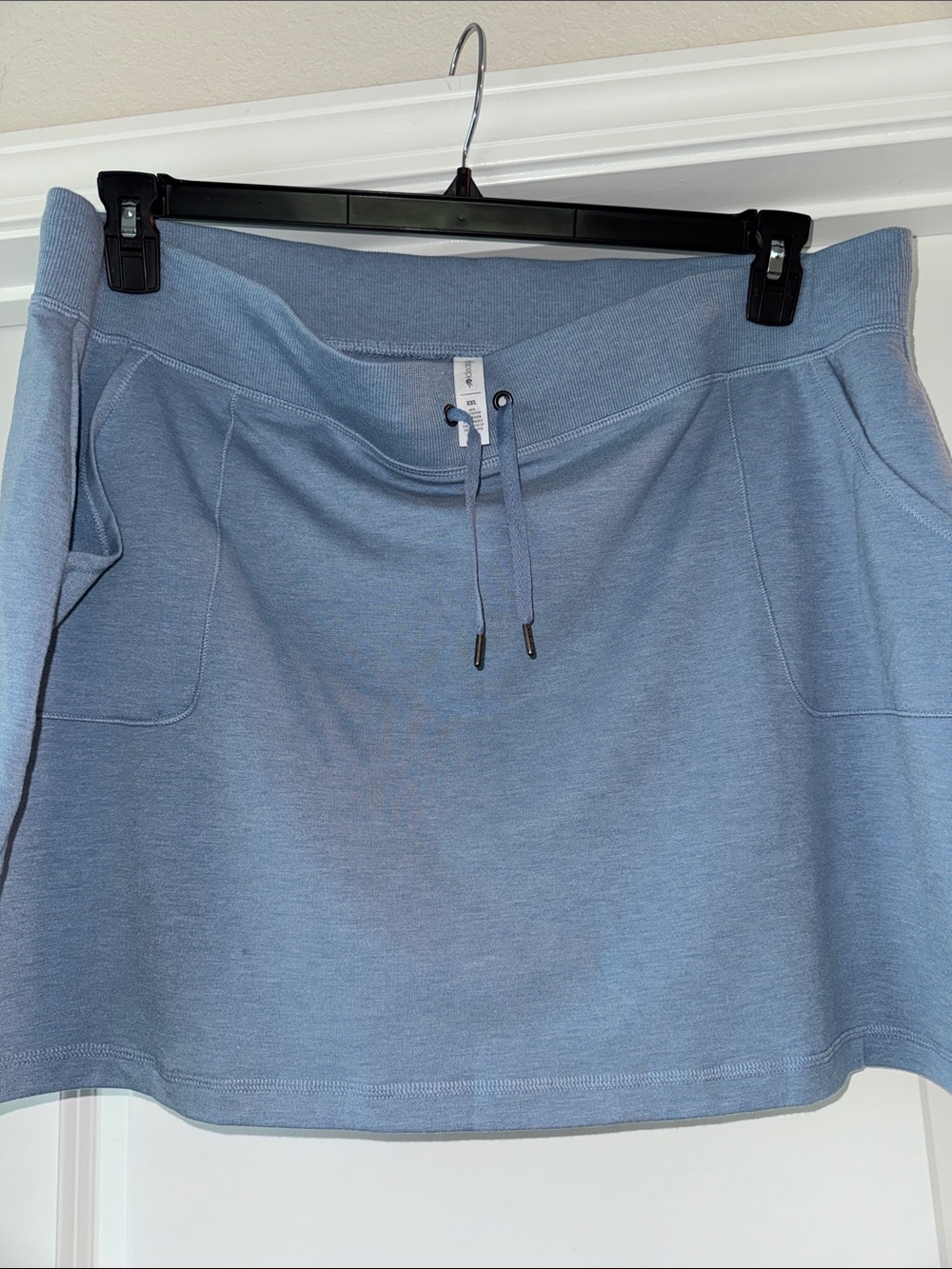Ideology Light Blue Drawstring Pocket Mini Skirt